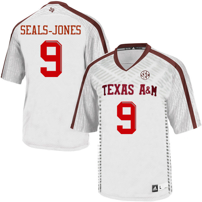 Men #9 Ricky Seals-Jones Texas A&M Aggies College Football Jerseys-White